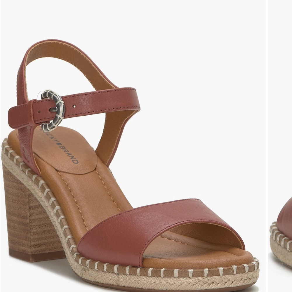 Lucky Brand Tan Espadrille Sandals